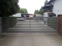 ogrodzenie, brama aluminiowa